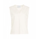 Bluse senza maniche crema