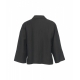 Blusa con colletto a polo nero