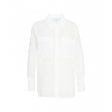 Camicia trasparente bianco