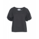 Blusa in cotone nero