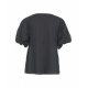 Blusa in cotone nero