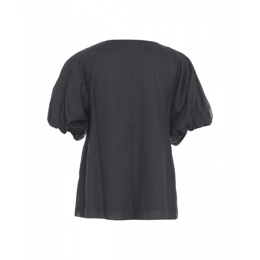 Blusa in cotone nero