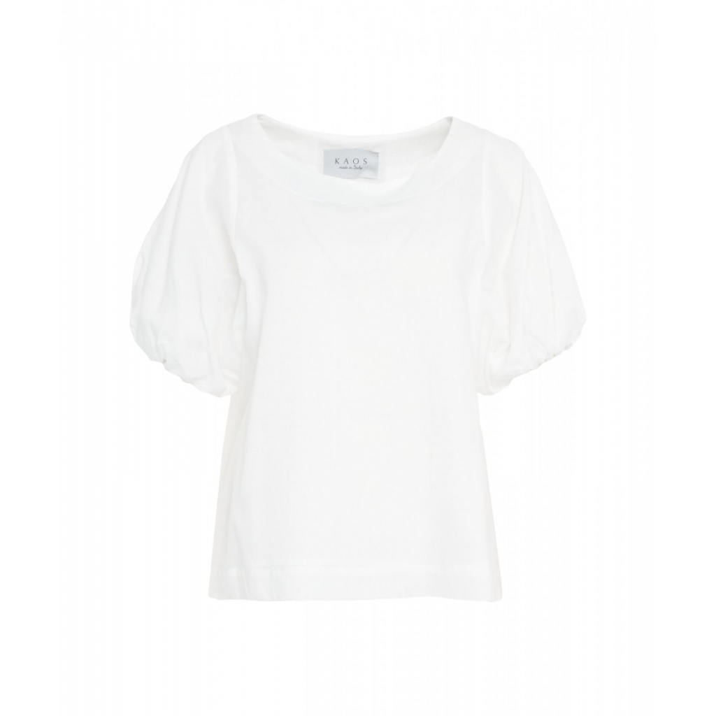 Blusa in cotone bianco