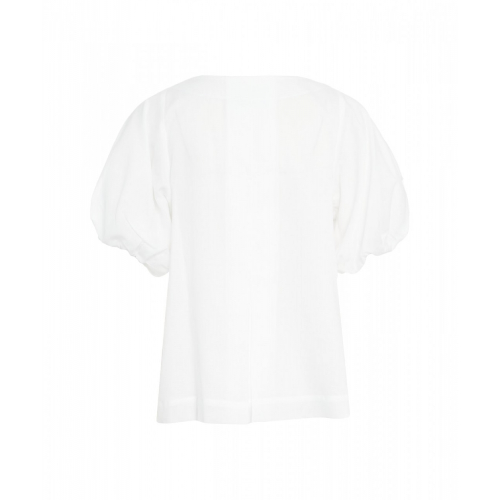 Blusa in cotone bianco