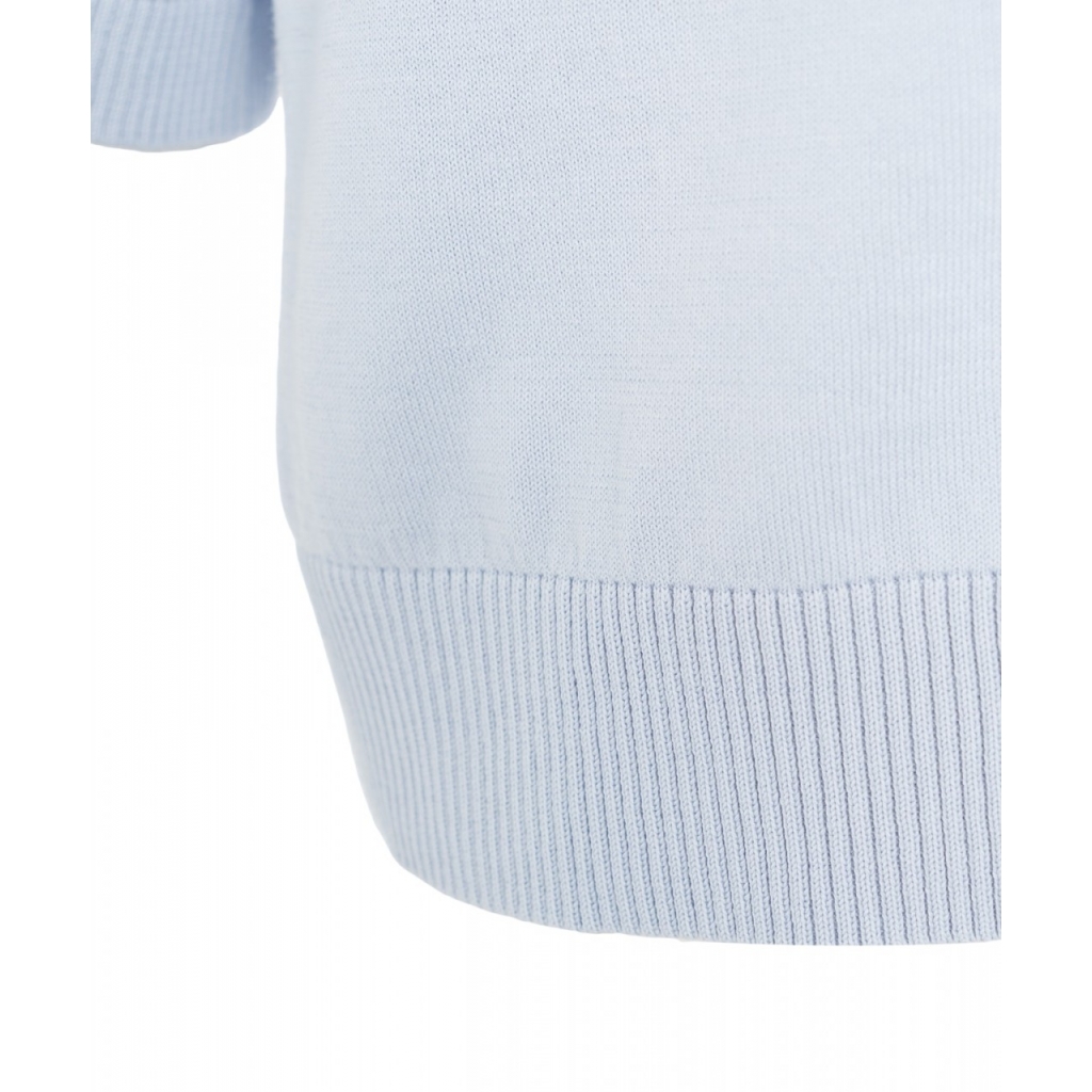 T-shirt con scollo a V blu