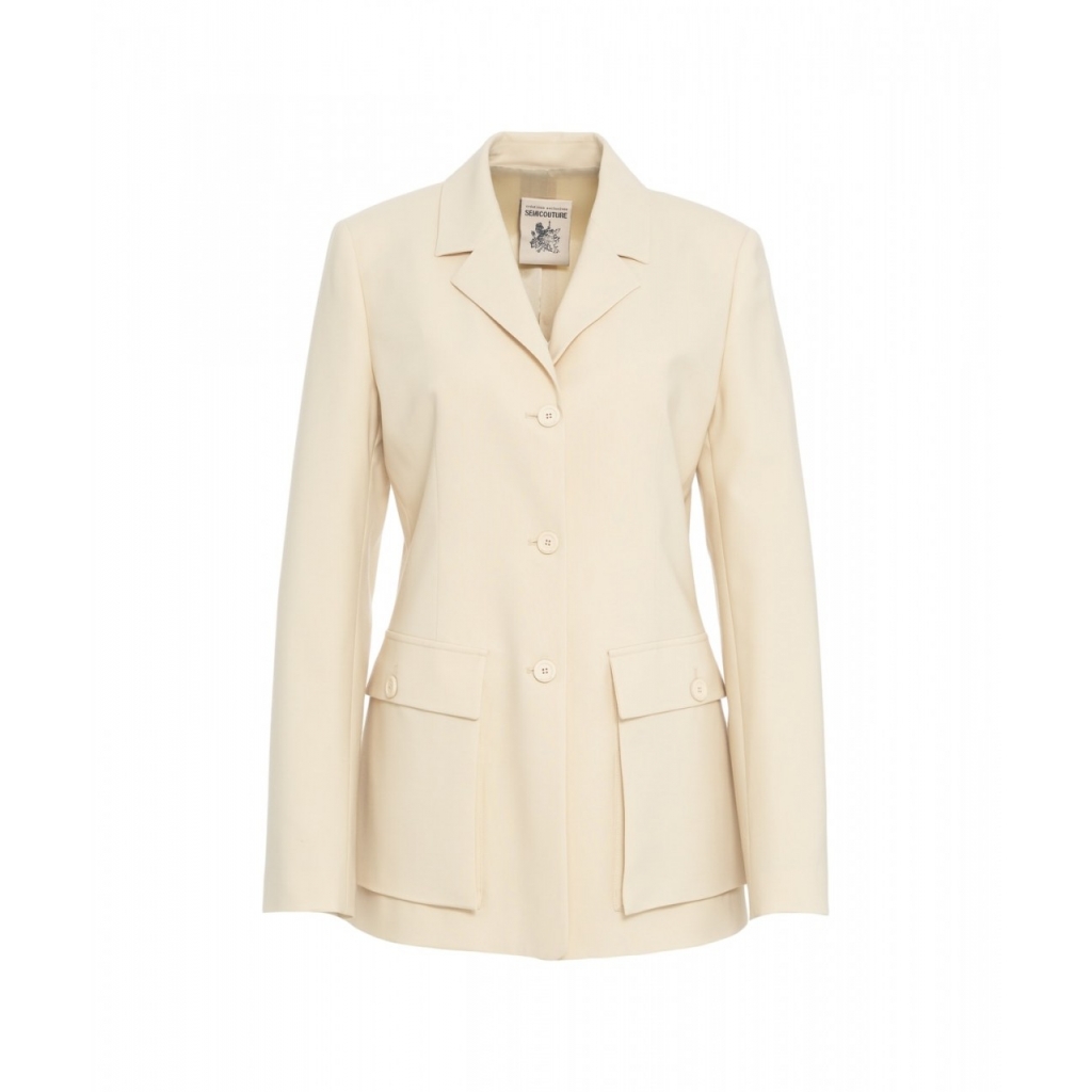 Blazer monopetto Fiona beige