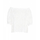 Blusa con ricami bianco