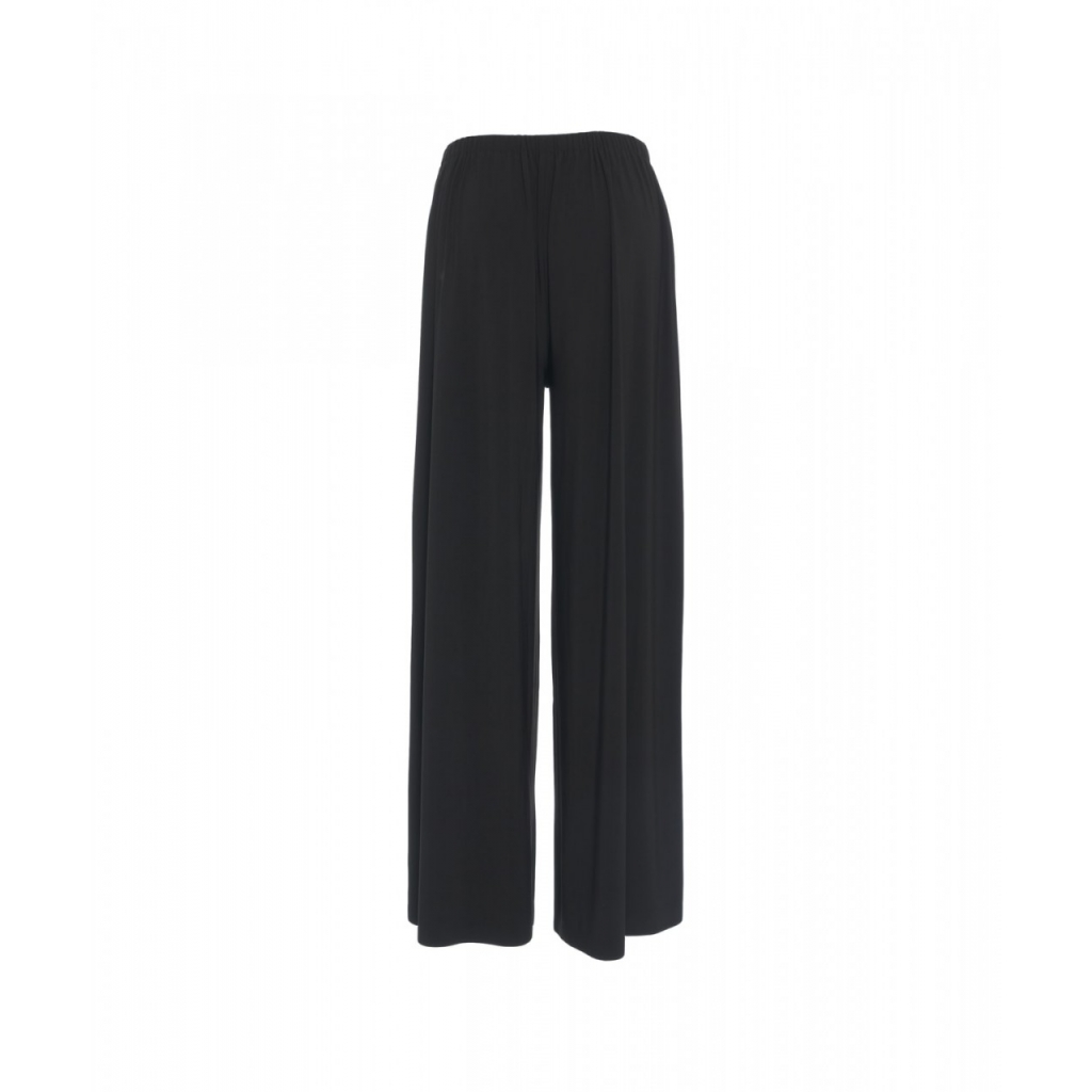 Pantaloni a pieghe stretch nero