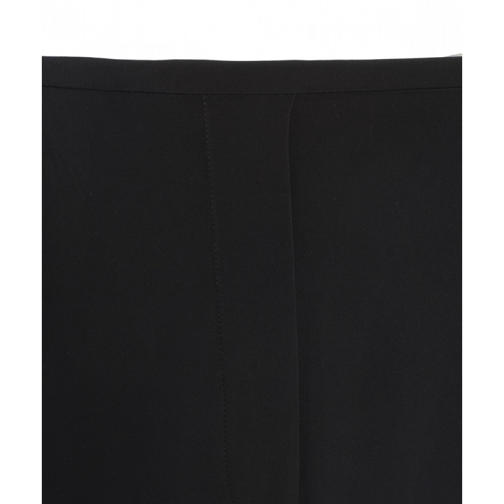 Pantaloni a pieghe stretch nero