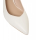 Slingback in nappa bianco