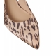 Slingback animalier marrone