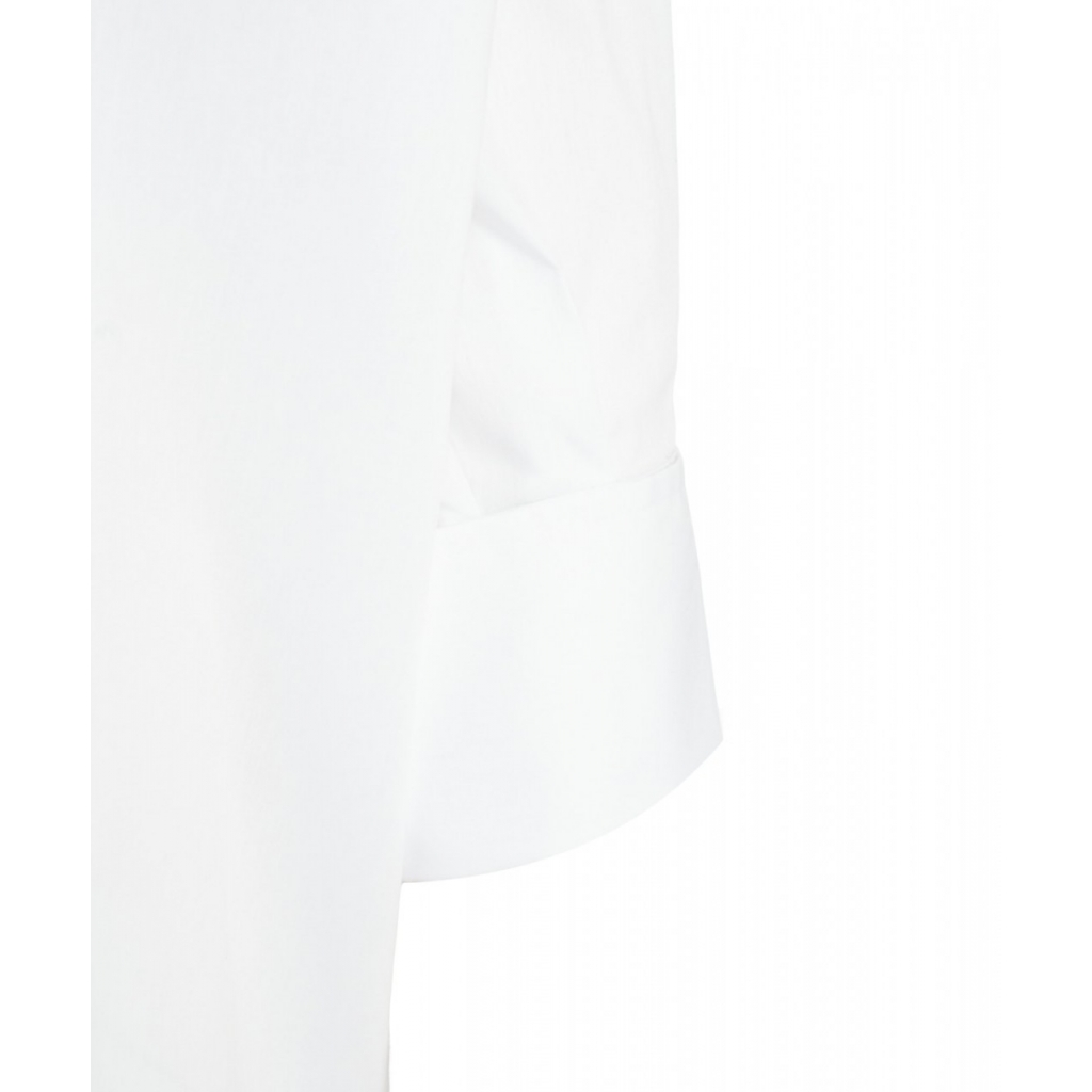 Camicia oversize in popeline bianco