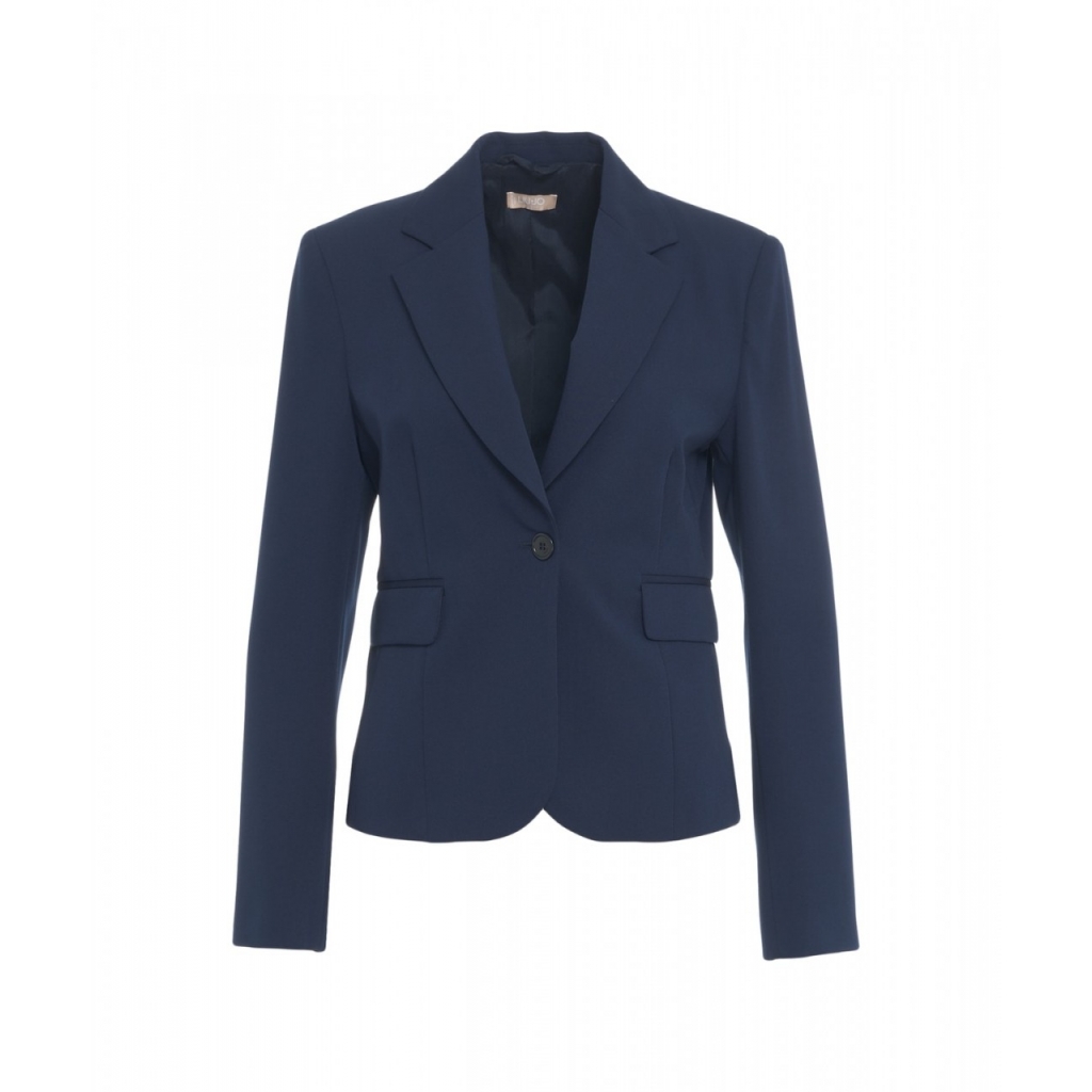 Blazer aderente blu scuro