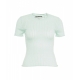 T-shirt in maglia turchese