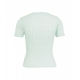 T-shirt in maglia turchese