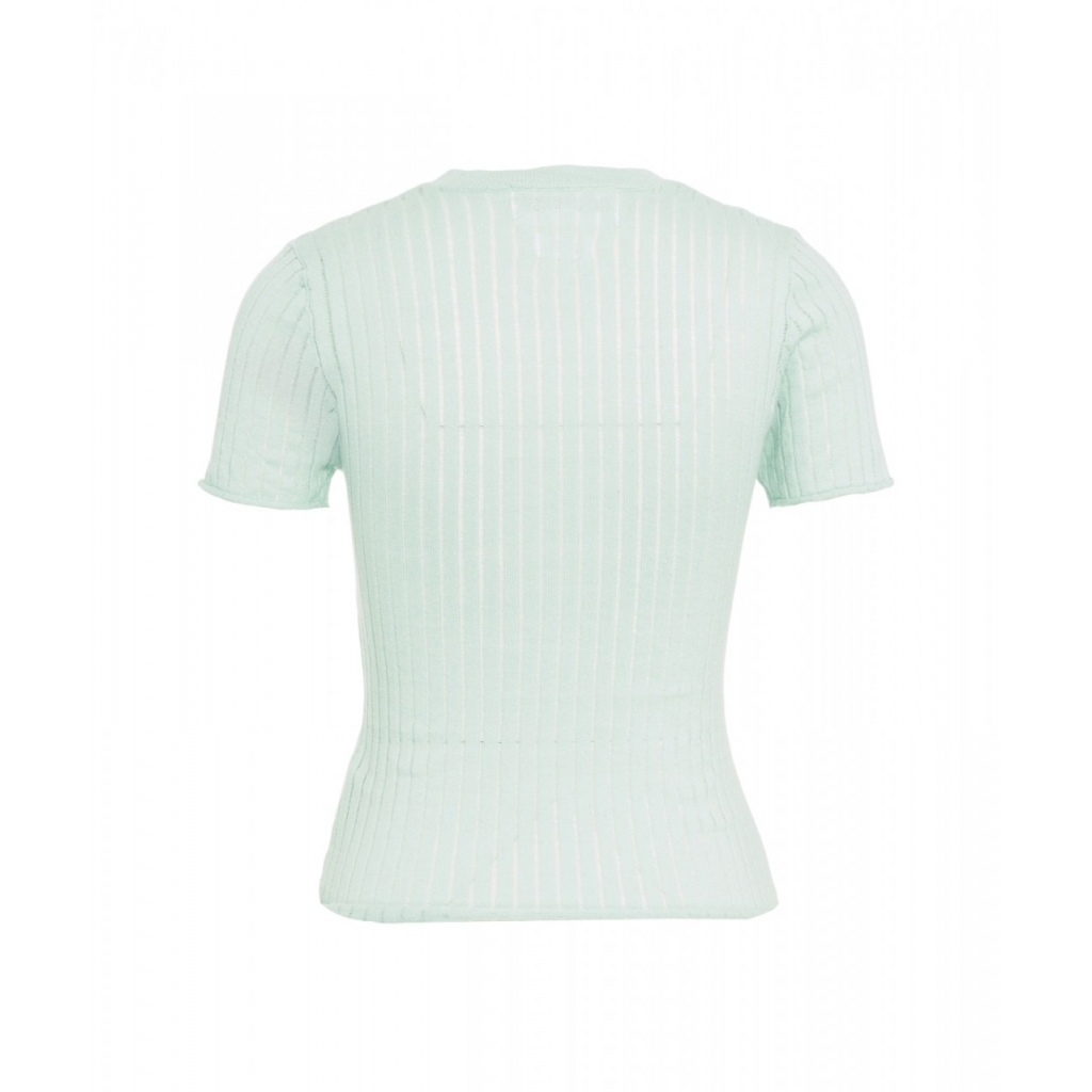 T-shirt in maglia turchese