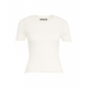 T-shirt in maglia bianco