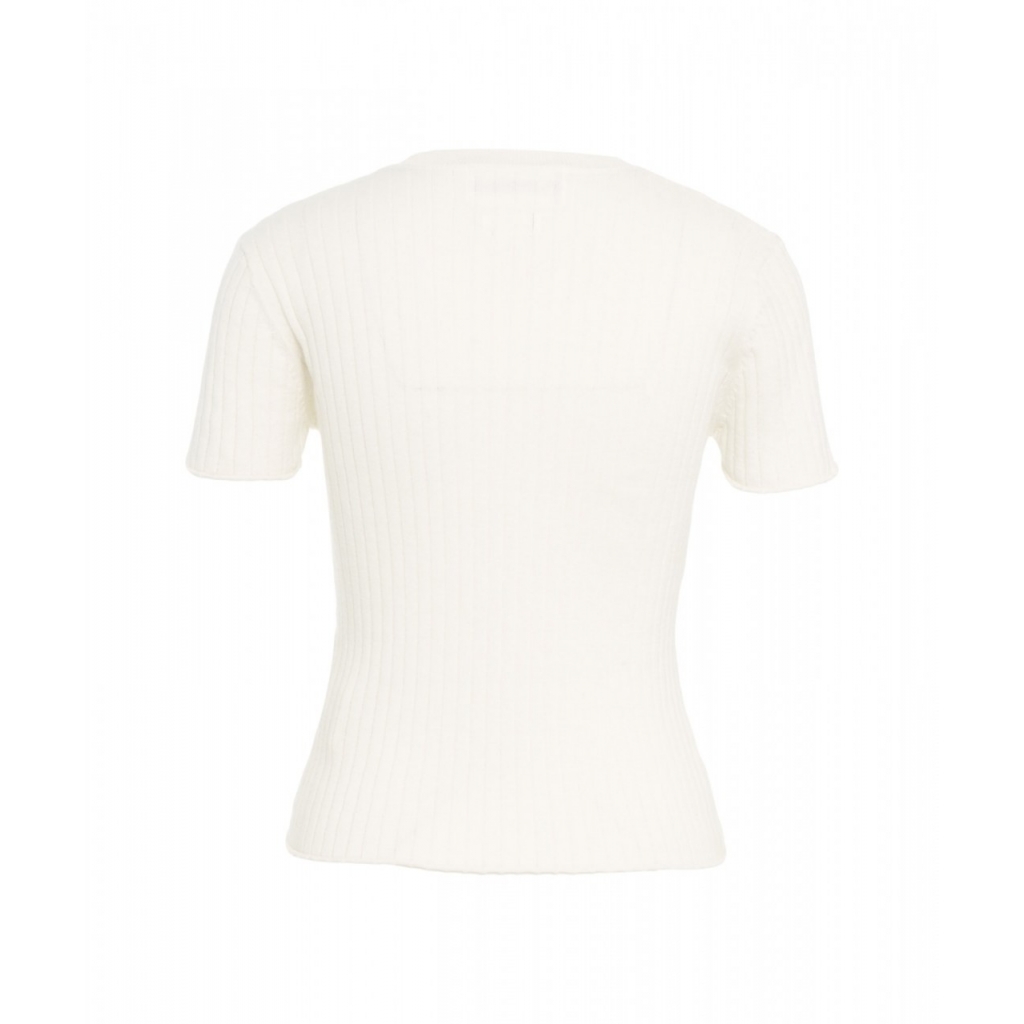 T-shirt in maglia bianco