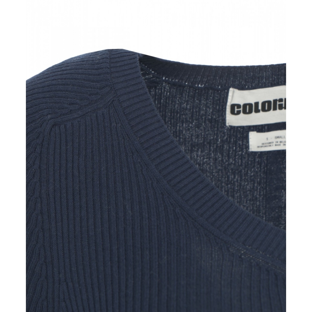 Maglione a coste Jones blu scuro