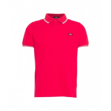 Polo con dettaglio logo rosso