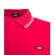 Polo con dettaglio logo rosso