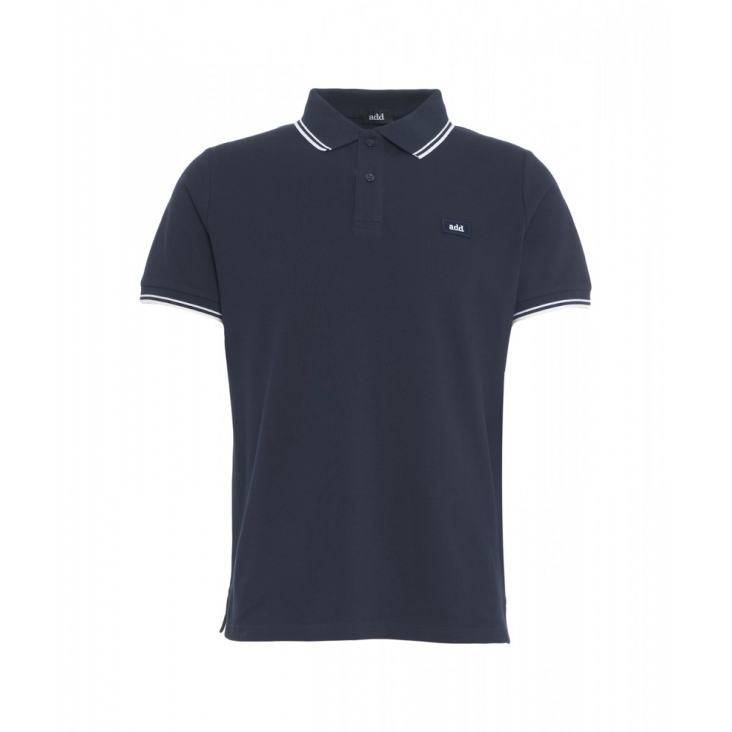 Polo con dettaglio logo blu