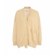 Cardigan in cotone beige