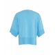 Top in maglia azzurro