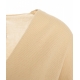 Top in maglia beige