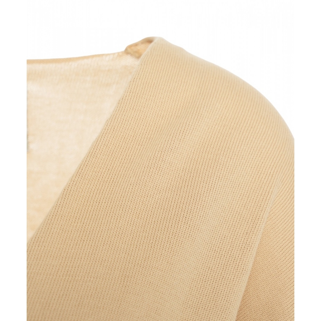 Top in maglia beige