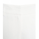 Pantaloni di lino con risvolto bianco