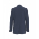 Blazer doppiopetto in misto lino blu