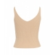 Top a costine beige