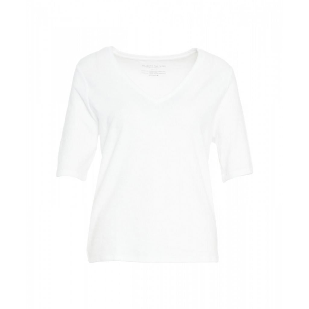 T-shirt in spugna bianco