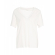 T-shirt in misto lyocell bianco