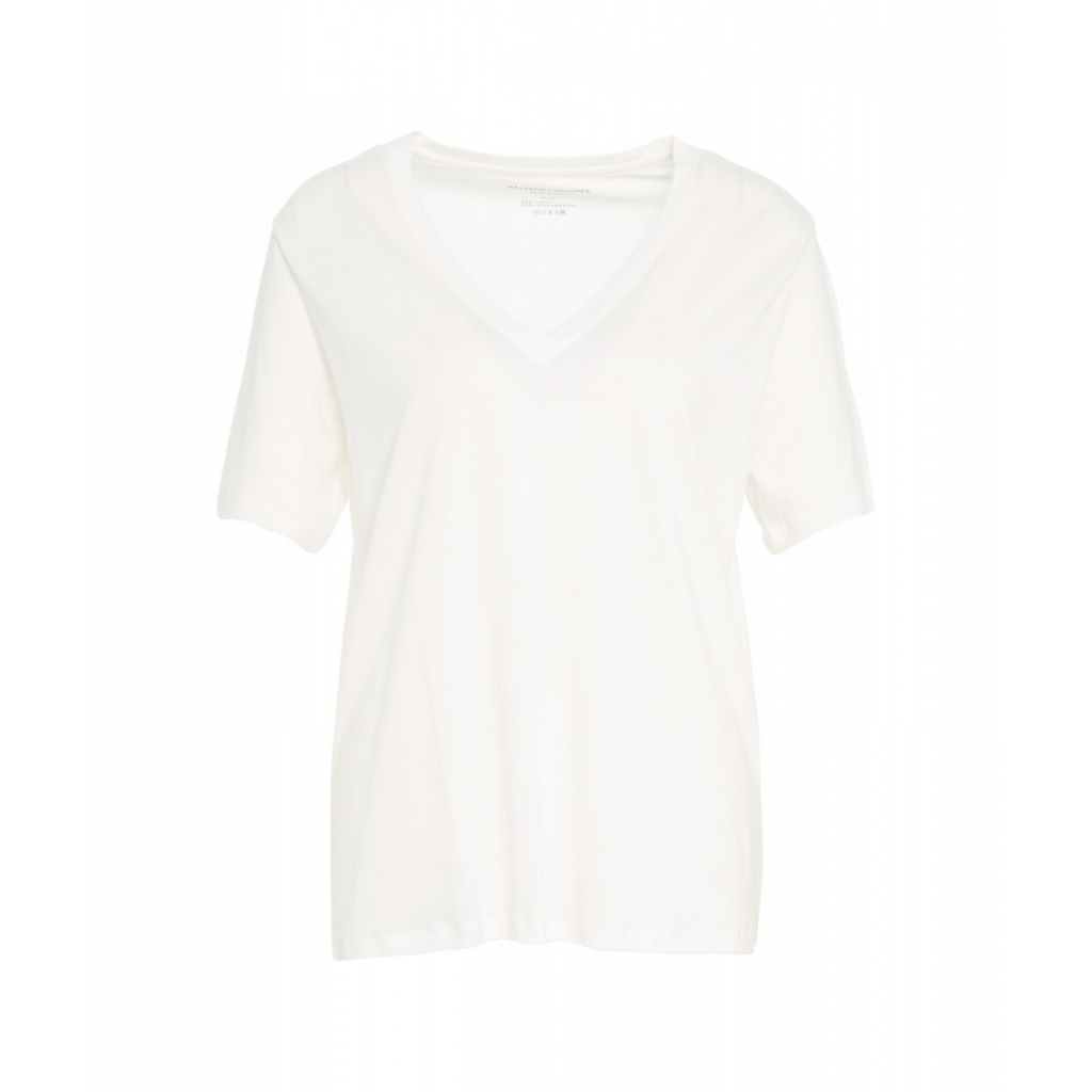 T-shirt in misto lyocell bianco