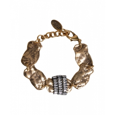 Bracciale con strass oro