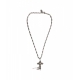 Collana con croce pendente argento