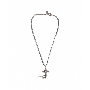 Collana con croce pendente argento