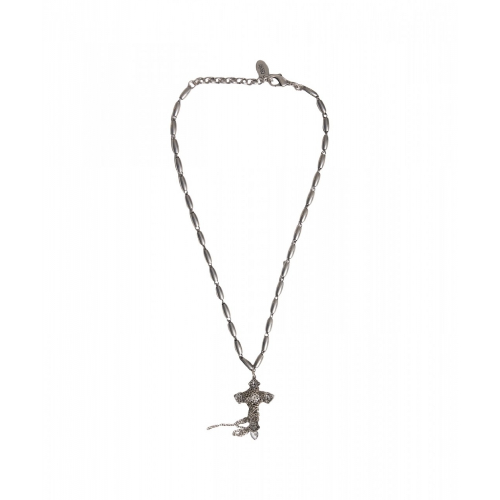 Collana con croce pendente argento