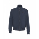 Giacca bomber con collo alto blu scuro