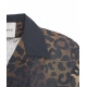 Camicia con stampa animalier nero