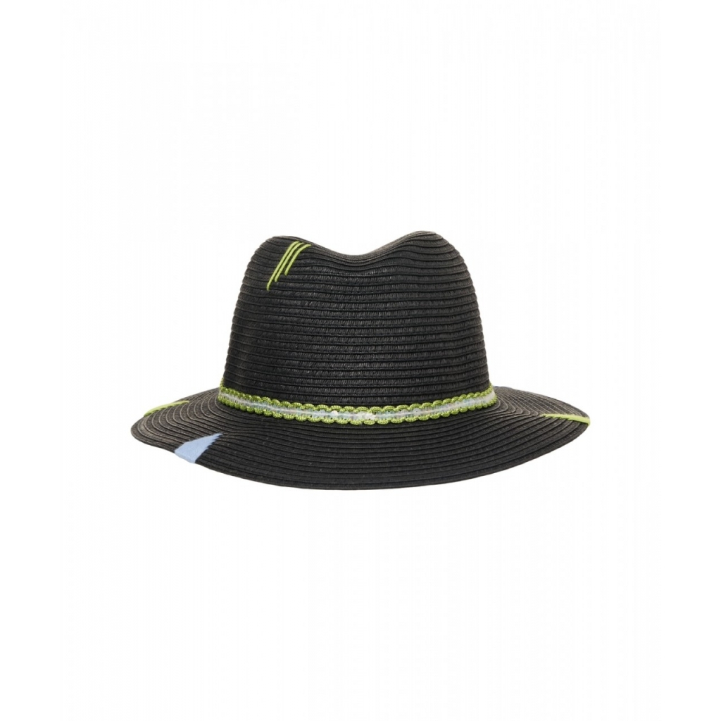 Cappello con ricami nero