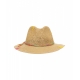 Cappello con ricami beige