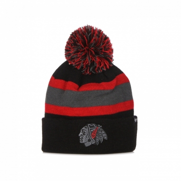 cappello pom pom uomo nhl breakaway cuff knit chibla BLACK