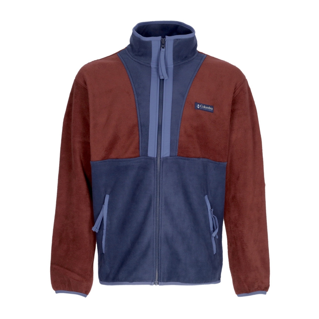 giubbotto pile uomo back bowl full zip fleece ELDERBERRY/COLL NAVY/DARK MONTAIN