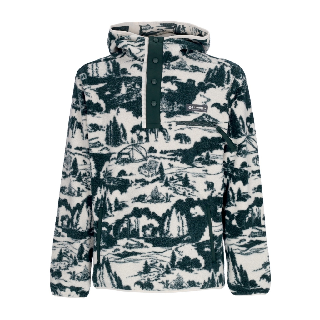 orsetto infilabile uomo helvetia hoodie SPRUCE ROASTED PRINT