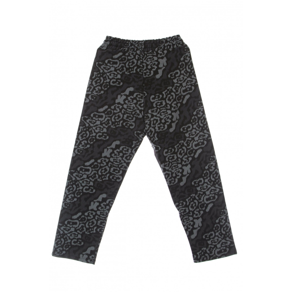 pantalone tuta leggero uomo allover leopard pants BLACK