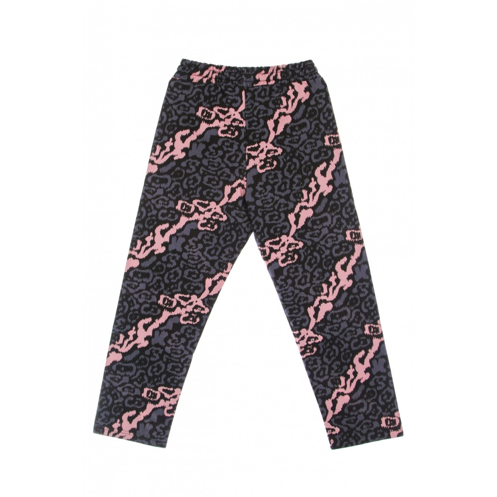 pantalone tuta leggero uomo allover leopard pants PINK/GREY