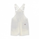 salopette donna duck canvas bib short STONE WASHED CLOUD